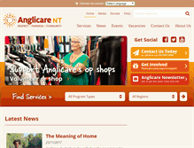 Tablet Screenshot of anglicare-nt.org.au